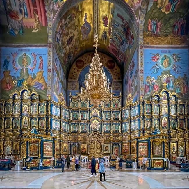 Astana City Tour: Explore Night City with a Certified Guide - Assumption Cathedral begins the evening with a different face