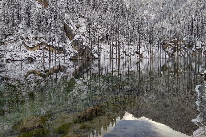 Private DayTour - Pearl Lakes Kolsai & Kaindy (Flooded Forest) via Charyn Canyon - Kolsai Lake and the changing water color