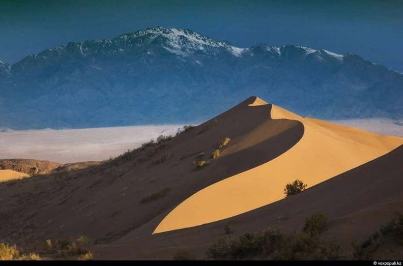 Two Day Tour to Altyn Emel: Singing Dune and Aktau Mountain - Walking among the chalk ridges of Aktau