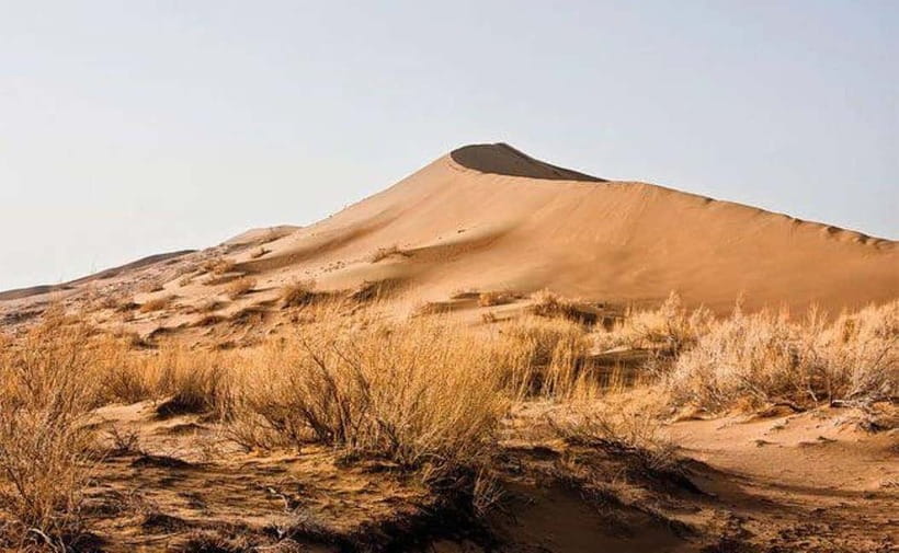 Two Day Tour to Altyn Emel: Singing Dune and Aktau Mountain - The Singing Dune before breakfast